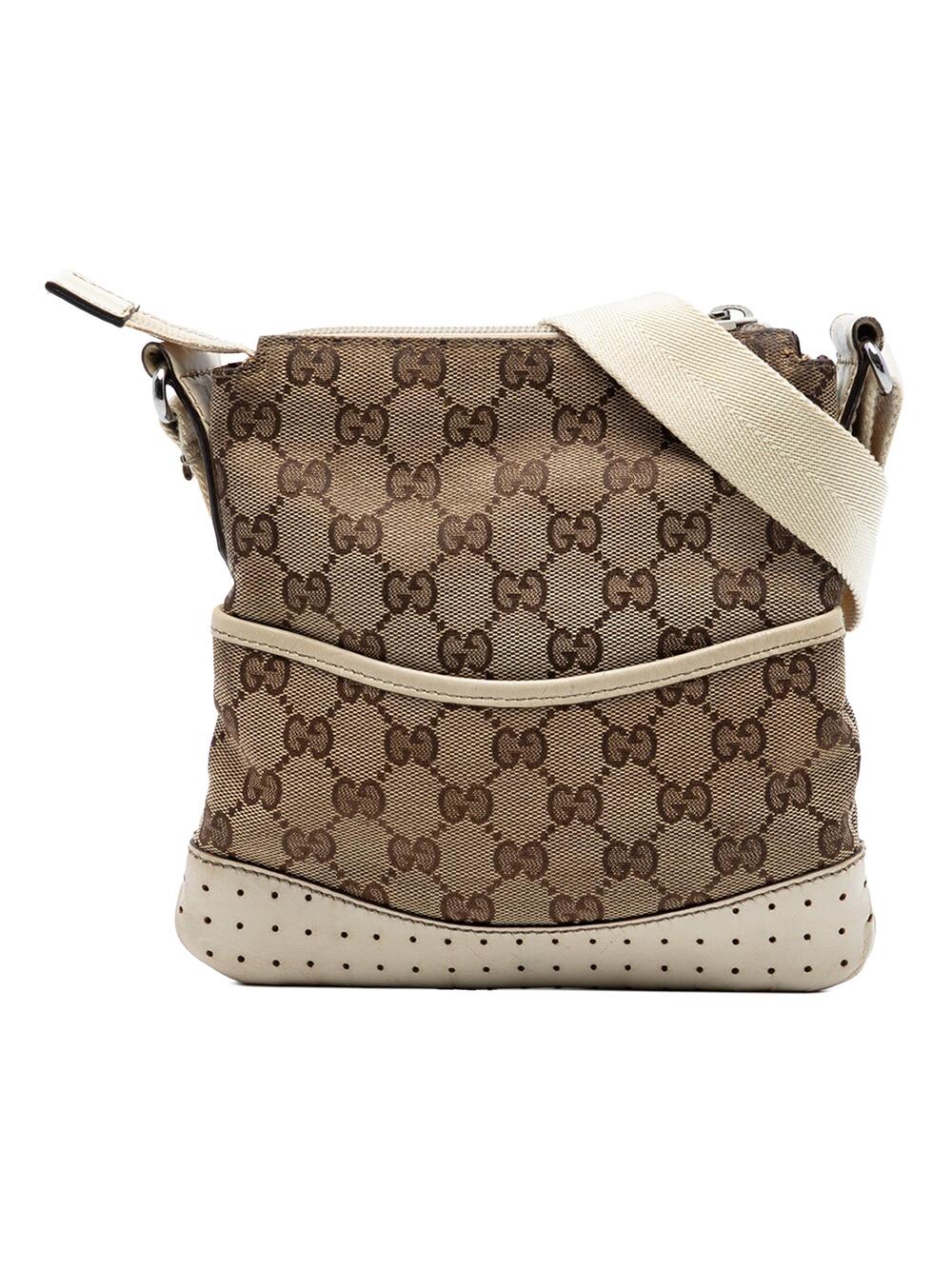 Gucci Zip Messenger Bag Gg Canvas With #266649G67B